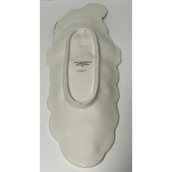 Fitz and Floyd Snack Therapy Christmas Santa Server Tray Dish 2005 Plate 13” - Picture 3 of 5